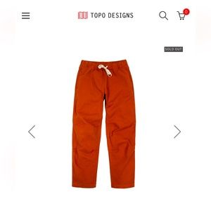 TOPO Designs - Dirt Pants (Brick)
